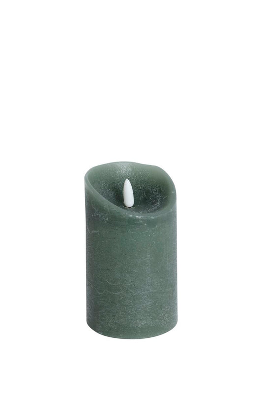 Blockljus LED med flammande låga 12 cm