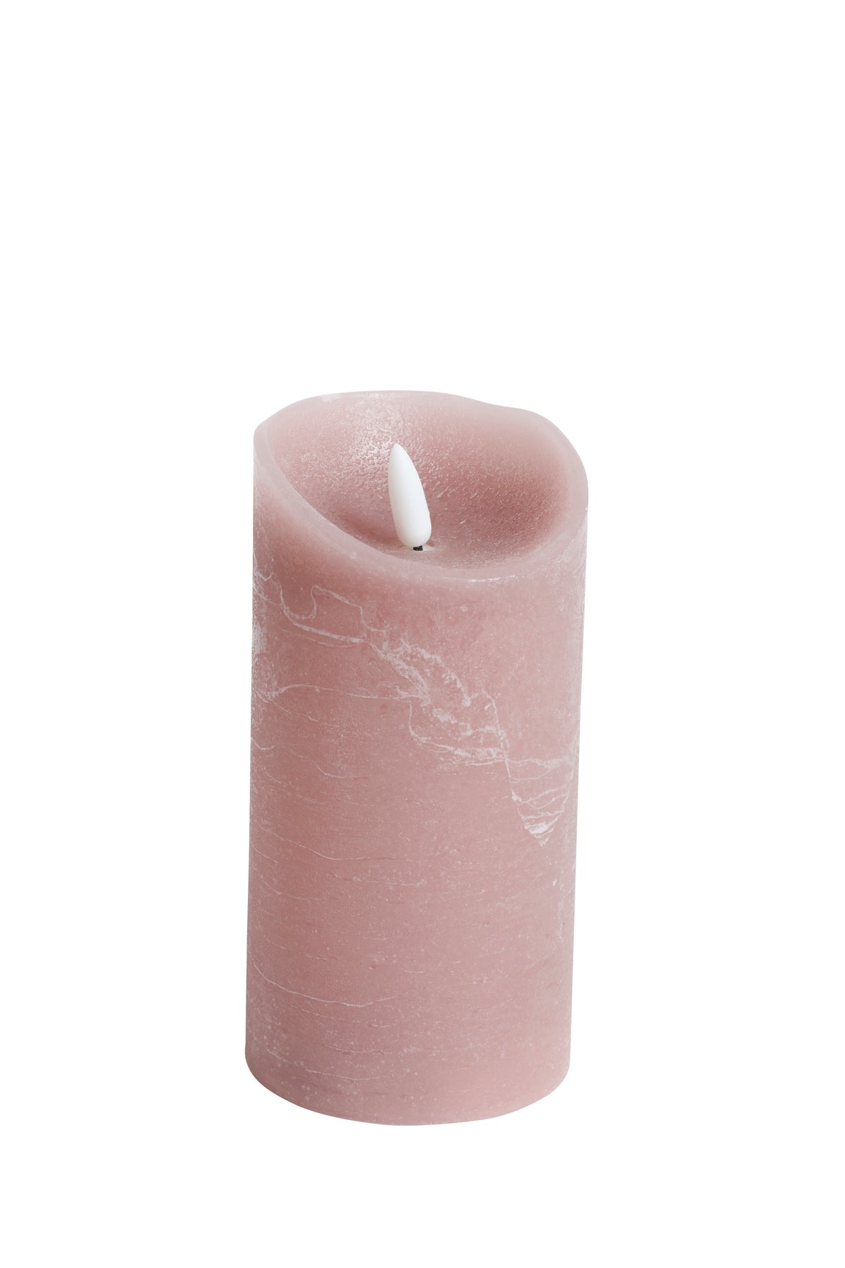Blockljud LED med flammande låga 15 cm