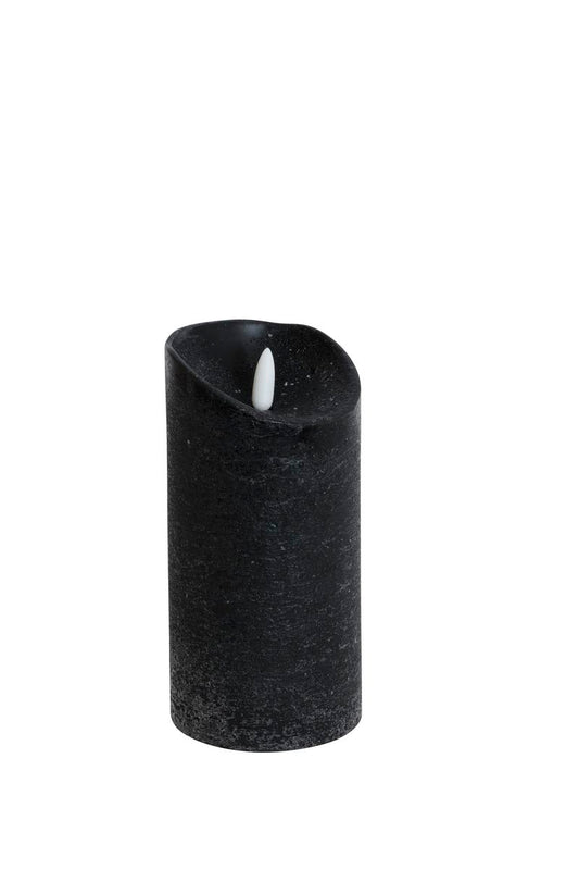 Blockljud LED med flammande låga 15 cm