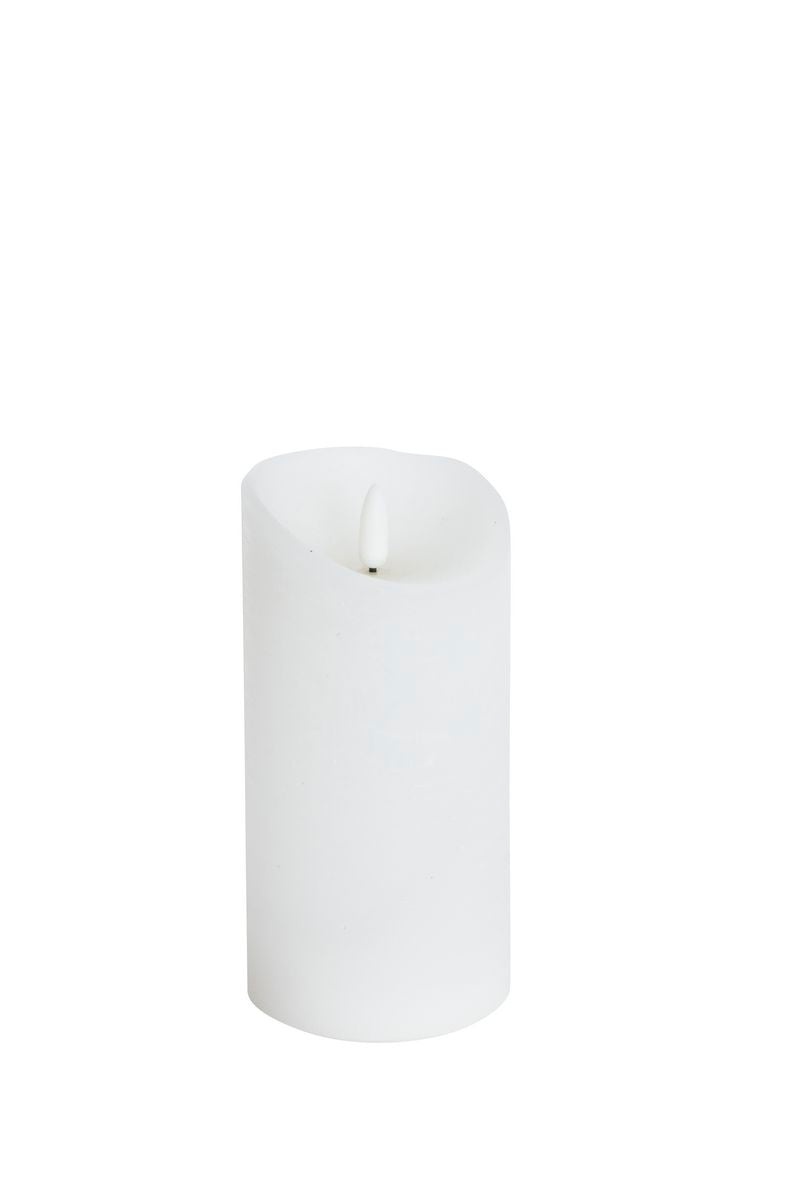 Blockljud LED med flammande låga 15 cm