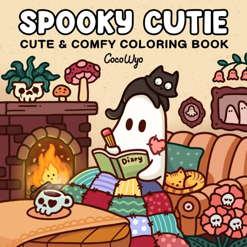 Målarbok Spooky Cutie